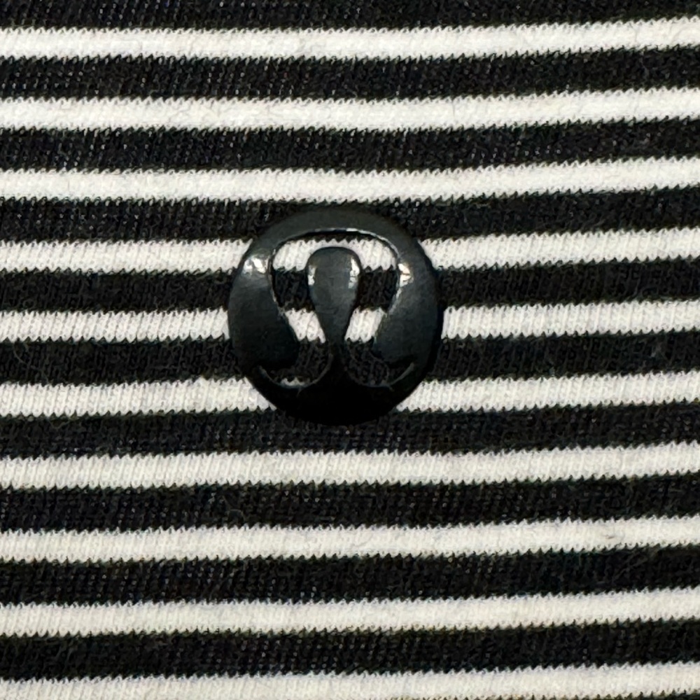 Lululemon Breeze By Tunic Mini Pop Stripe Black White - Picture 7 of 7